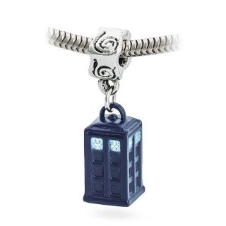 Doctor Who Blue TARDIS Dangle Charm Bracelet