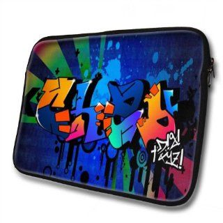 "Graffiti Names" designed for Chay, Designer 14''   39x31cm, Black Waterproof Neoprene Zipped Laptop Sleeve / Case / Pouch. Cell Phones & Accessories