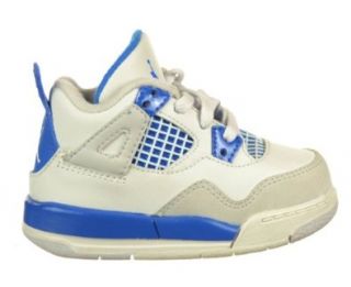 Jordan Retro IV (TD) Toddler Baby Shoes White/Light Blue/Grey White/Light Blue/Grey 308500 105 10 Shoes