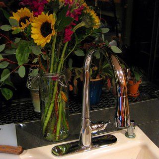 KOHLER K 596 BL Simplice Single Hole Pull Down Kitchen Faucet, Matte Black   Touch On Kitchen Sink Faucets  