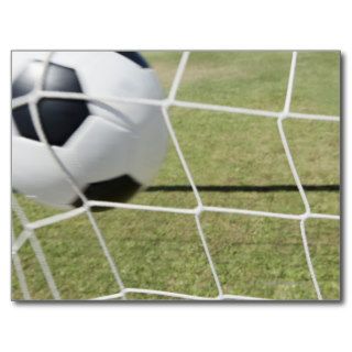 Soccer Ball and Goal Post Cards