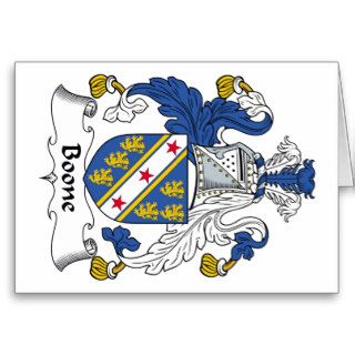 Boone Family Crest Cards
