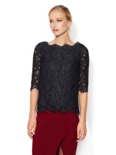 Lace Boatneck Top by The Letter