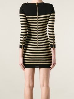 Balmain Striped Sweater Dress   Mcmarket Biarritz