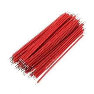 400pcs Motherboard Breadboard Jumper Cable Wires Experiment Test Tinned 6cm Red Automotive
