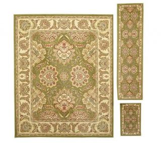 Persian Style Set of 3 Rugs with Accent, Runner and Area Rug —