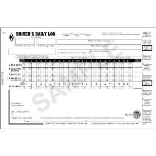 PARTSMART SMR602LD Document, Driver's Daily Log Book w/Detailed DVIR; 3 ply, Book Format, Carbon, w/Recap (Pack of 10) Automotive