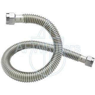 18" Corrugated Stainless Steel Flexible Water Line   1" Female NPT   Water Softeners  
