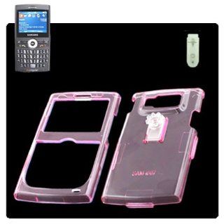 Crystal Clear Transparent Snap on Hard Protector Skin Cover Cell Phone Case for Samsung BlackJack SGH i607 AT&T   Pink Cell Phones & Accessories