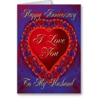 Anniversary card for husband