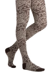 Maple Grove Tights in Brown  Mod Retro Vintage Tights