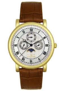 Invicta 2999  Watches,Mens   Brown Leather Multi function, Casual Invicta Quartz Watches