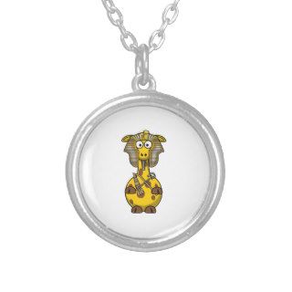 Pharaoh Giraffe Cartoon Personalized Necklace