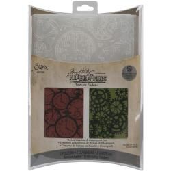 Sizzix Clock & Steampunk Texture Fades Embossing Folders (Pack of 2) Sizzix Cutting & Embossing Dies