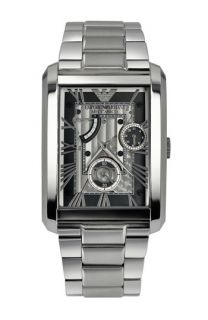 Emporio Armani Rectangular Meccanico Automatic Bracelet Watch, 34mm x 47mm