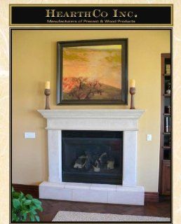 Mesa 1 Piece Precast Fireplace Mantel and Surround in Paint Grade Gypsum   Futon Slipcovers