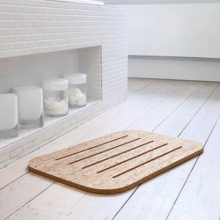 cork bath mat by authentics