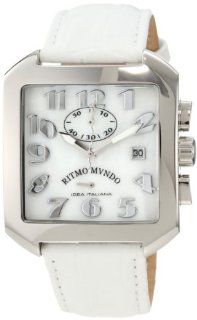 Ritmo Mundo Unisex 608/6 White Mother of Pearl Classic Quartz Chronograph Watch at  Men's Watch store.