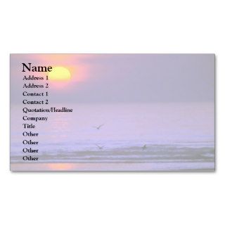 Birds Flying Over Water Business Card