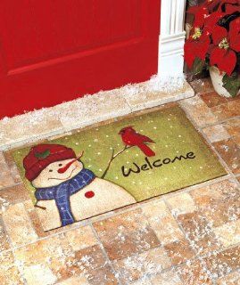 Rustic Snowman Doormat Holiday & Seasonal Christmas Dcor  Other Products  Patio, Lawn & Garden