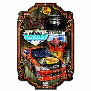 NASCAR Jamie McMurray Wood Sign  Sports Fan Decorative Plaques  Sports & Outdoors