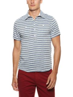 Horizontal Stripe Pull Over Shirt by Barque