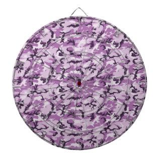 Pink & Purple Camouflage Background Dart Boards