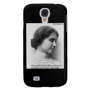 Helen Keller "Obstacles" Wisdom Quote Gifts & Card Samsung Galaxy S4 Covers