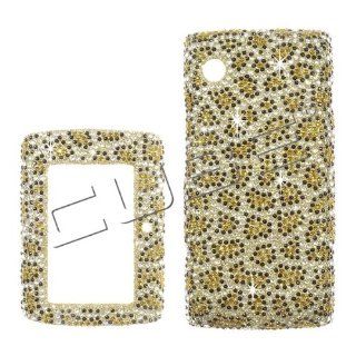Sharp Sidekick 2008 (T Mobile) Cheeta Print Full Rhinestones/Diamond/Bling   Hard Case/Cover/Faceplate/Snap On/Housing Cell Phones & Accessories