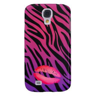 311 iPhone 3G Case  Zebra Purple Radiance Kiss Samsung Galaxy S4 Cover