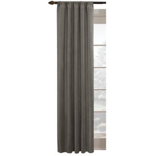 Style Selections Agnes 84 in L Blackout Solid Pewter Thermal Rod Pocket Window Curtain Panel