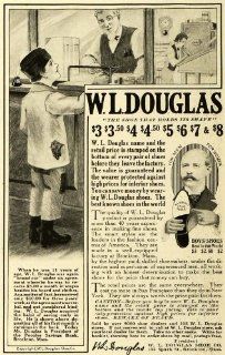 1918 Ad W. L. Douglas Shoes Footwear Pricing Podiatry   Original Print Ad  