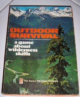 OUTDOOR SURVIVAL a game about wilderness skills RARE VINTAGE 1972 AVALON HILL Toys & Games