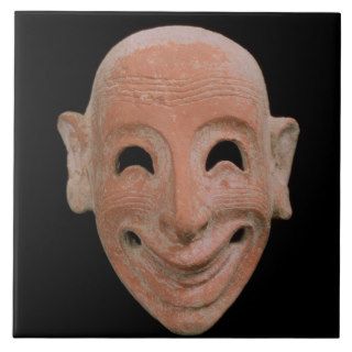 Grotesque mask, Motya, 6th century BC (terrac Ceramic Tiles