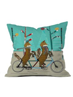 Brian Buckley Foxy Days Lets Tandem Throw Pillow by DENY Designs