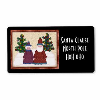 North Pole Shipping Labels