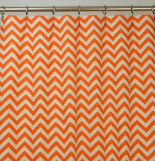 Shop Orange and Beige Chevron Zig Zag Drape, One Rod Pocket Curtain Panel 96 inches long x 50 inches wide at the  Home D�cor Store. Find the latest styles with the lowest prices from ZB Lifestyle