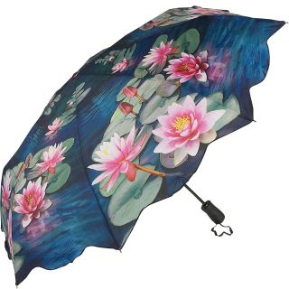 Galleria Water Lily Dream Folding Umbrella