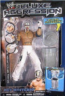 WWE Wrestling DELUXE Aggression Series 13 Action Figure Rey Mysterio White Mask [Trash Can] Toys & Games