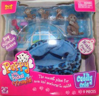 Puppy In My Pocket & Friends ~ Cuddly Cribs ~ Monkey Family Toys & Games