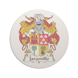 Jaramillo Family Crest Beverage Coasters