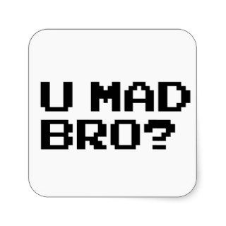U MAD BRO? meme/chat/irc/4chan/troll/trolling Sticker
