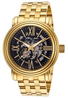 Lucien Piccard 11912 YG 11  Watches,Domineer Automatic Skeletonized Gold Tone and Black, Casual Lucien Piccard Automatic Watches