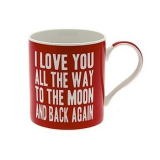 'love you to the moon and back mug by sleepyheads