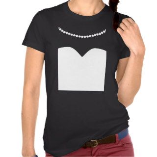 Bride Wedding Dress Pearl Necklace T shirts