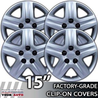 2006 2008 Chevrolet Impala 15 Inch Silver Metallic Clip On Hubcap Covers Automotive