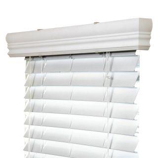 IPG 59.5 in W x 48 in L White Vinyl 2 in Slat Room Darkening Horizontal Blinds