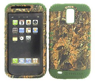 BUMPER CASE FOR SAMSUNG GALAXY S II T989 ARMY GREEN SKIN CAMO BROWN LEAVES HARD CASE Cell Phones & Accessories