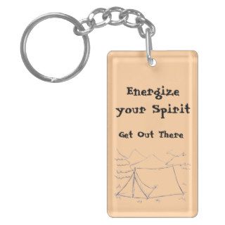 Energize your Spirit Get Out There Acrylic Key Chain