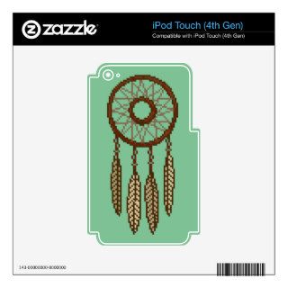 Four Feather Dreamcatcher Pixel Decals For iPod Touch 4G